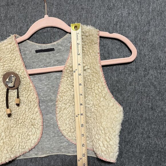 Vintage Child’s Wild West Cowboy Sheriff Vest, Well Worn, Measurements In Images - Picture 4 of 6